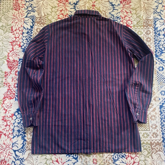 Marimekko Jokapoika Shirt Suomi Finland Cotton Striped Unisex Size Large L - Picture 8 of 13